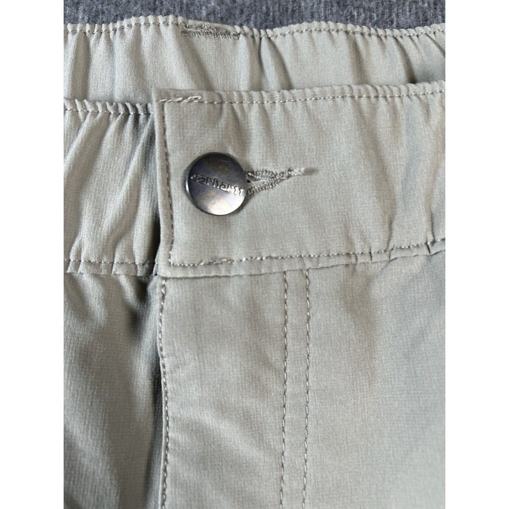 Carhartt Mens Relaxed Fit Ripstop Cargo Khaki Workwear Shorts Size L 36 - Picture 2 of 8